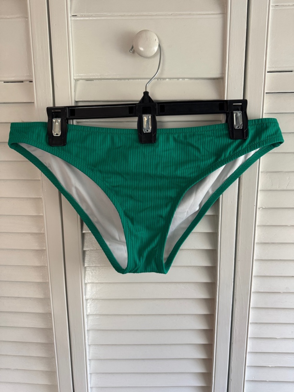 Shade & Shore Green Ribbed Bikini Bottoms